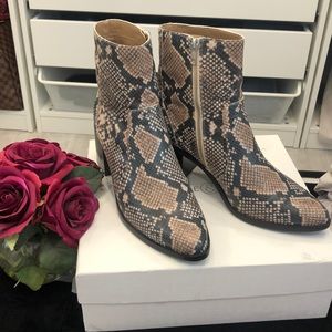Treasure & Bind Snakeskin booties